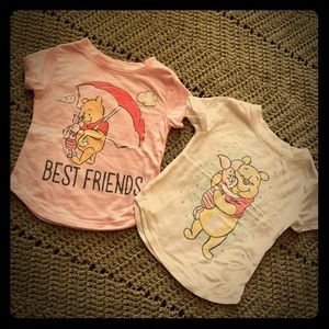 NWOT 2 Winnie the Pooh soft tshirts